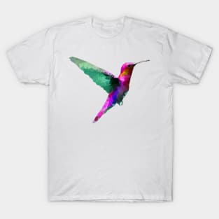 Lowpoly Hummingbird (Pink Version) T-Shirt